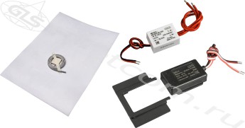 Комплект сенсорный выключатель DZs-4 + реле-выключатель + обогреватель для зеркала (антизапотеватель)