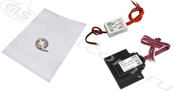 Комплект сенсорный выключатель DZs-5 + реле-выключатель + обогреватель для зеркала (антизапотеватель)