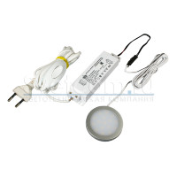 КСС Комплект светильникк LED накладной PALIS-19-2 + источник питания LED 220/12VDC max 10W + коннектор LED L815, мама, кабель 0,2 м
