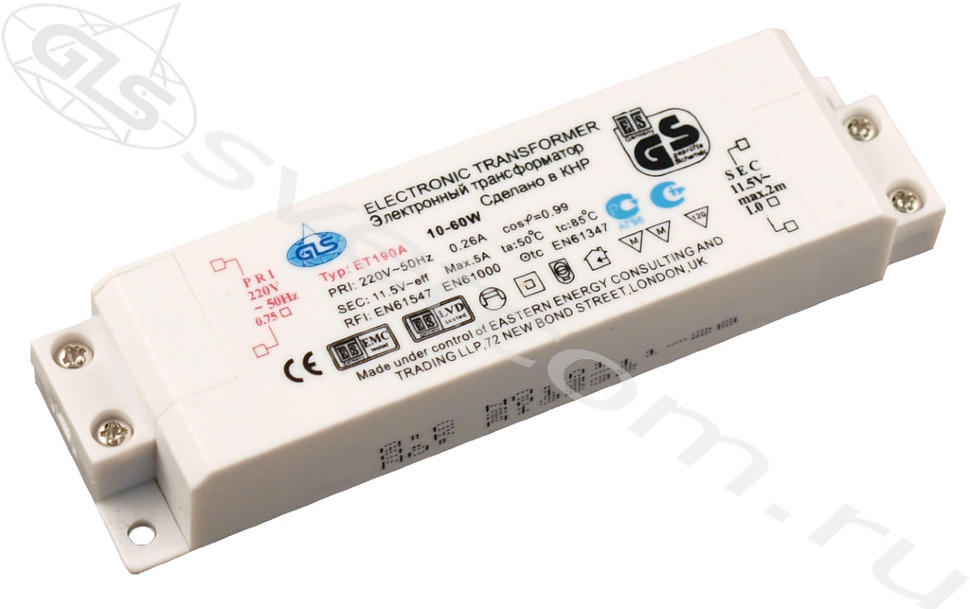 Et190e 10 60w схема