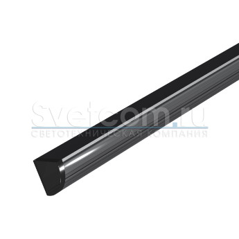 1616W черный | Профиль угловой алюминиевый для светодиодных лент  