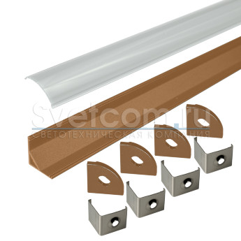 КСС 1616E золото | Набор алюминиевых профилей