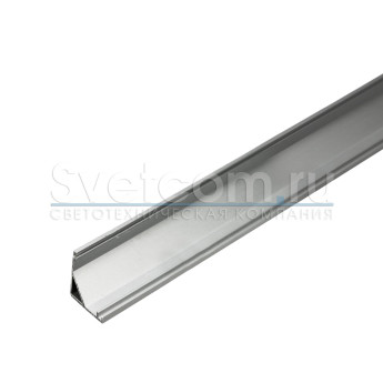 1616-2 | профиль угловой накладной алюминиевый для светодиодных лент, облегченный