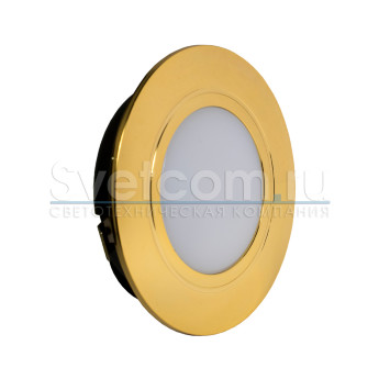 LED Polus (матовое стекло) | светильник мебельный врезной светодиодный 220V IP44 