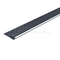2408T черный серия SOLO | Профиль накладной алюминиевый для 5 мм светодиодных лент