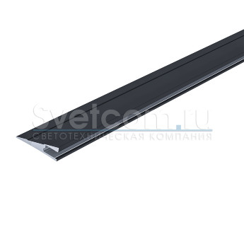 2408T черный серии SOLO | Профиль накладной алюминиевый для 5 мм светодиодных лент