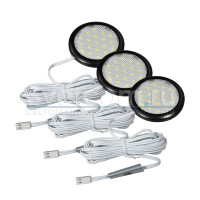 КМС LED 19-12 | Черный комплект светодиодных мебельных светильников