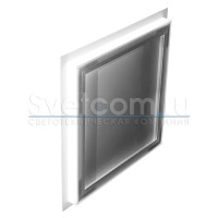 2518L | Профиль алюминиевый для светодиодной рамки за зеркало 