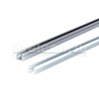 КСС 1117W MONO анод | Набор для торцевой подсветки стеклянных полок 3 м