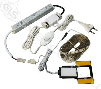 LED лента с выключателем DZs-1 | Комплект освещения за зеркало