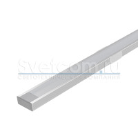 1506E белый | Профиль накладной алюминиевый для светодиодных лент