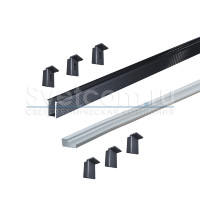 КСС 0609 W черный | Набор алюминиевых профилей 3 м