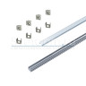 КСС 0806 W анод/черный/белый | Набор алюминиевых профилей L=2m,3m