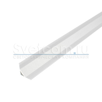 1616E белый | Профиль накладной алюминиевый для светодиодных лент