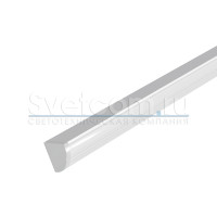 1616 E | Профиль белый накладной алюминиевый для светодиодных лент