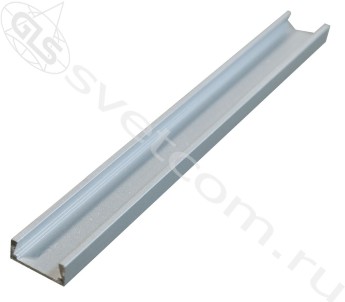 1506 | Профиль накладной алюминиевый для светодиодных лент