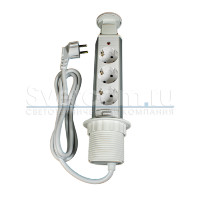 POP-UP 3xSCHUKO компакт | вертикальный блок розеток выдвижной со шнуром питания 