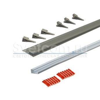 КСС 2408T шампань | Набор алюминиевых профилей 3 м