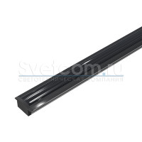 2507E черный | Профиль встраиваемый алюминиевый для светодиодных лент 