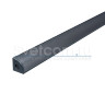 1616E черный | Профиль угловой алюминиевый для светодиодных лент  