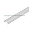 1607 белый | Профиль накладной алюминиевый для светодиодных лент