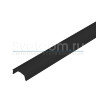 1607 черный | Профиль накладной алюминиевый для светодиодных лент