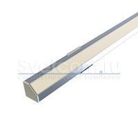 1919L анод | профиль угловой накладной алюминиевый для светодиодных лент