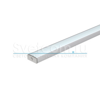 1707W белый | Профиль накладной алюминиевый для светодиодных лент