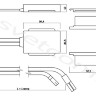 DZs-1 12 / 24V | выключатель за зеркало с функцией диммирования (12-24V)