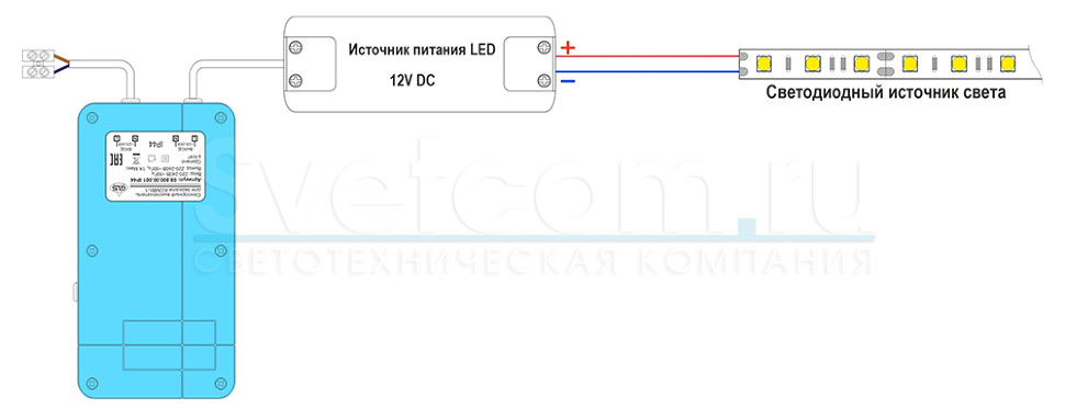 KOMBI-1 | Сенсорный выключатель для зеркала IP44, 220В/200Вт