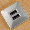 USB CHARGE-K 2XUSB | ЗАРЯДНОЕ УСТРОЙСТВО 2 X USB/ 3,4А серебристый